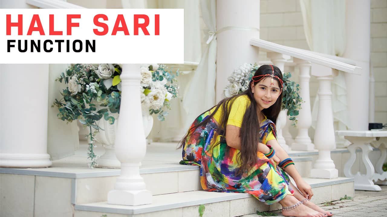 Everything You Want To Know About Half Sari Function | MJ Gorgeous