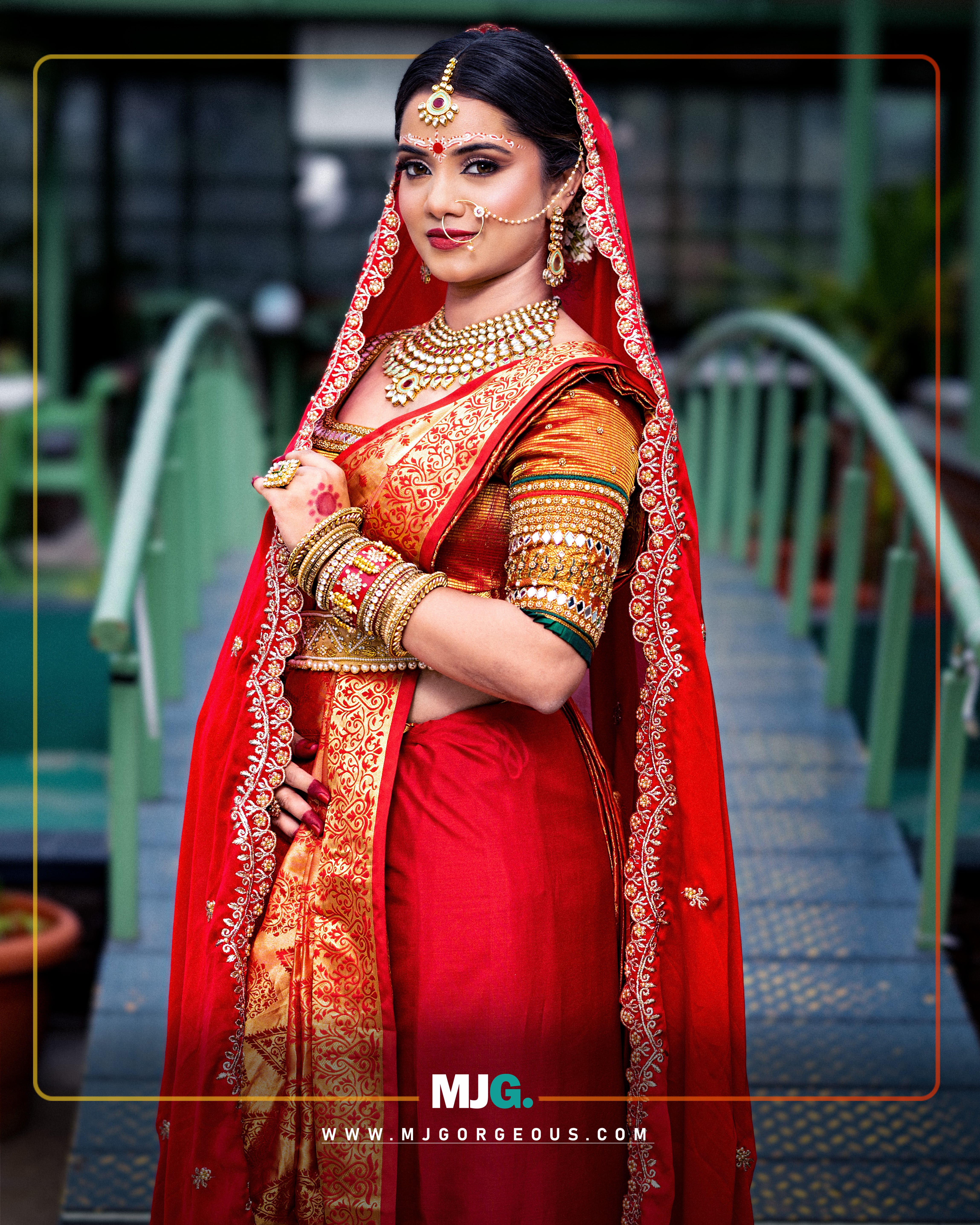 Bridal makeup in north indian style