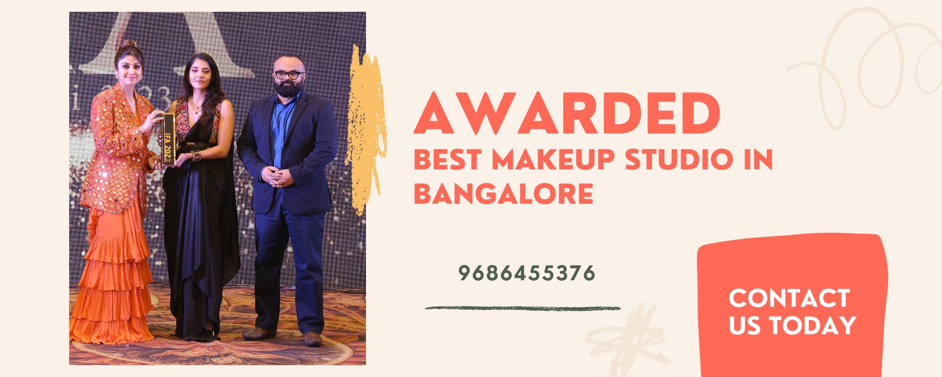 Elevate (6) awarded best makeup studio in banglore