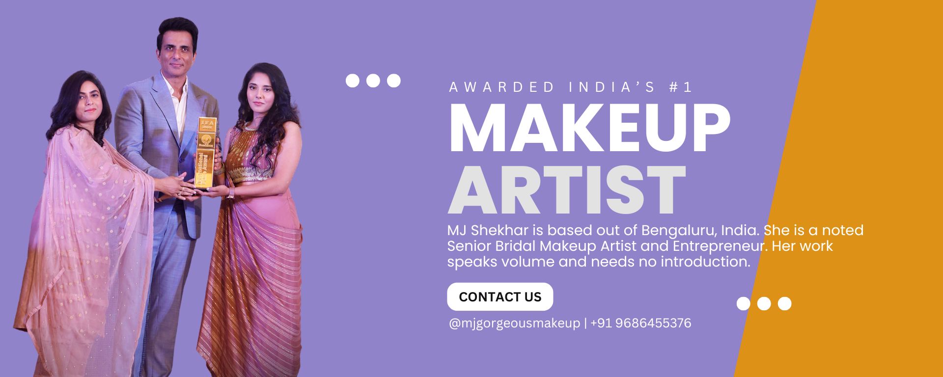 Elevate awarded india's #1 makeup artist