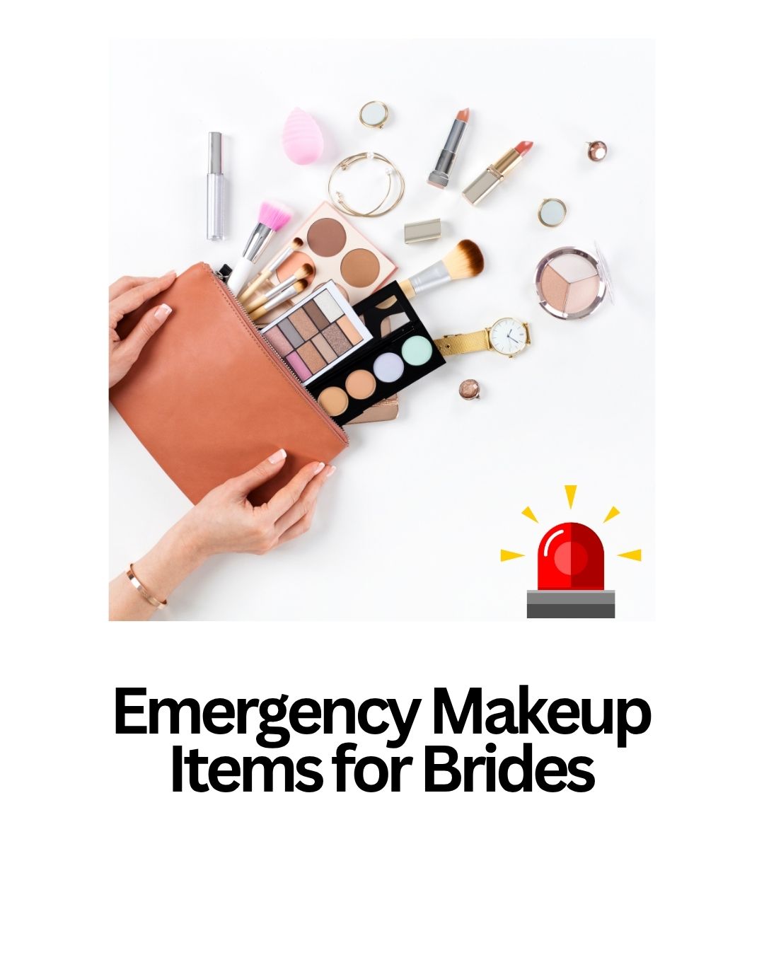 Emergency Bridal Makeup Brushes and Colors