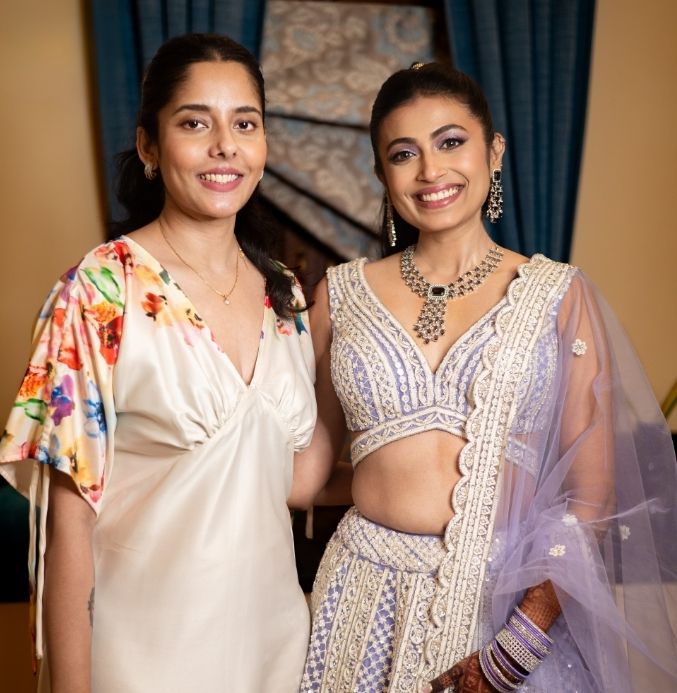 MJ Shekhar with an engagement client