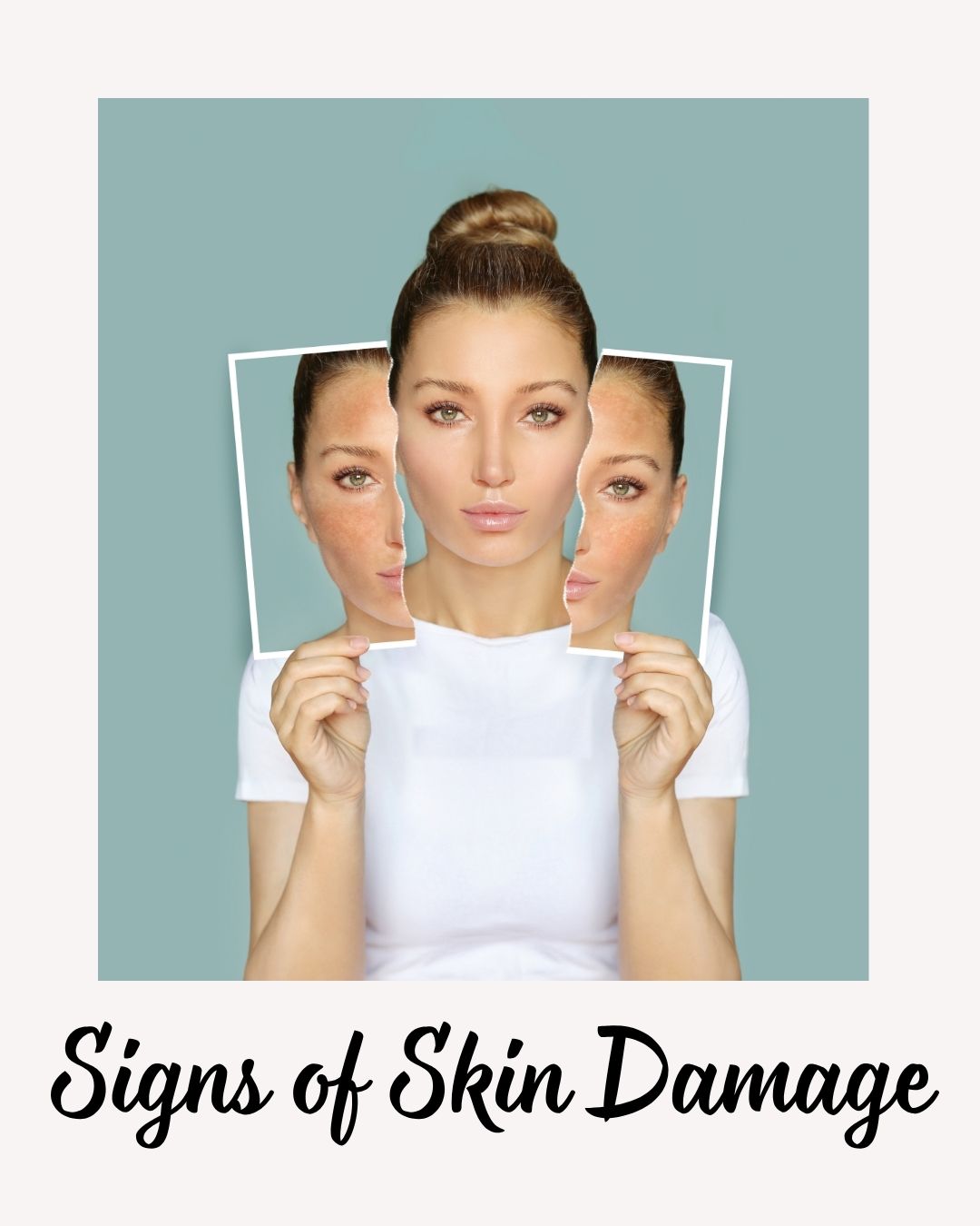 Signs of damaged skin