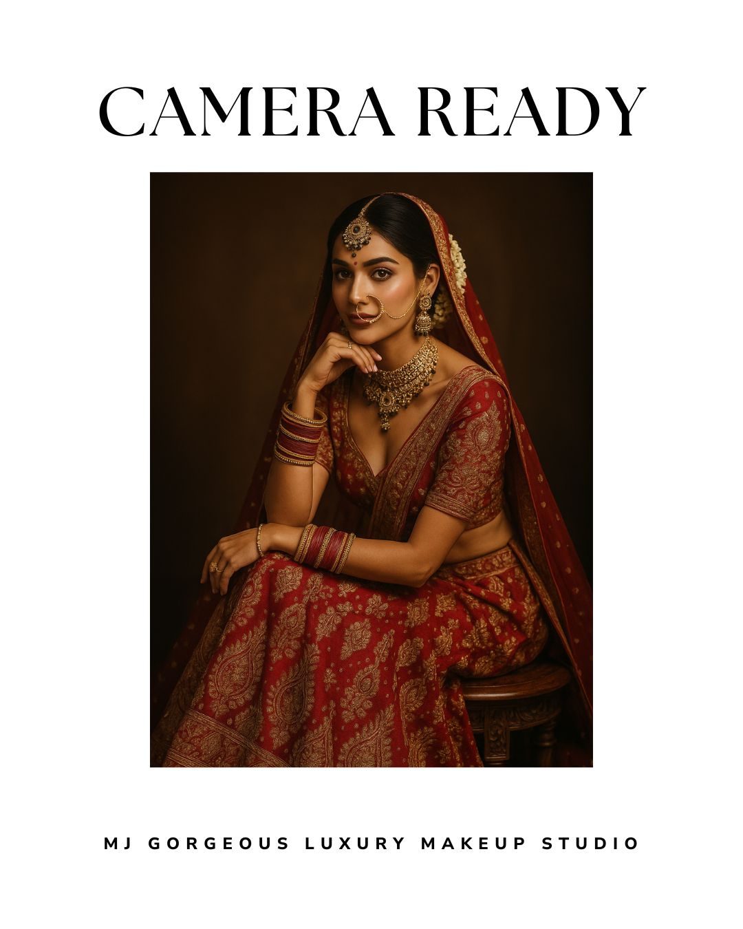 Camera-ready bride capturing look