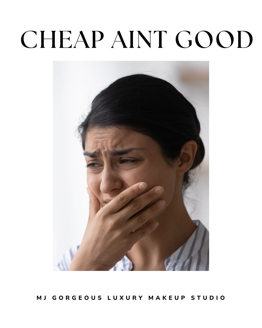 disappointed with cheaper makeup choice