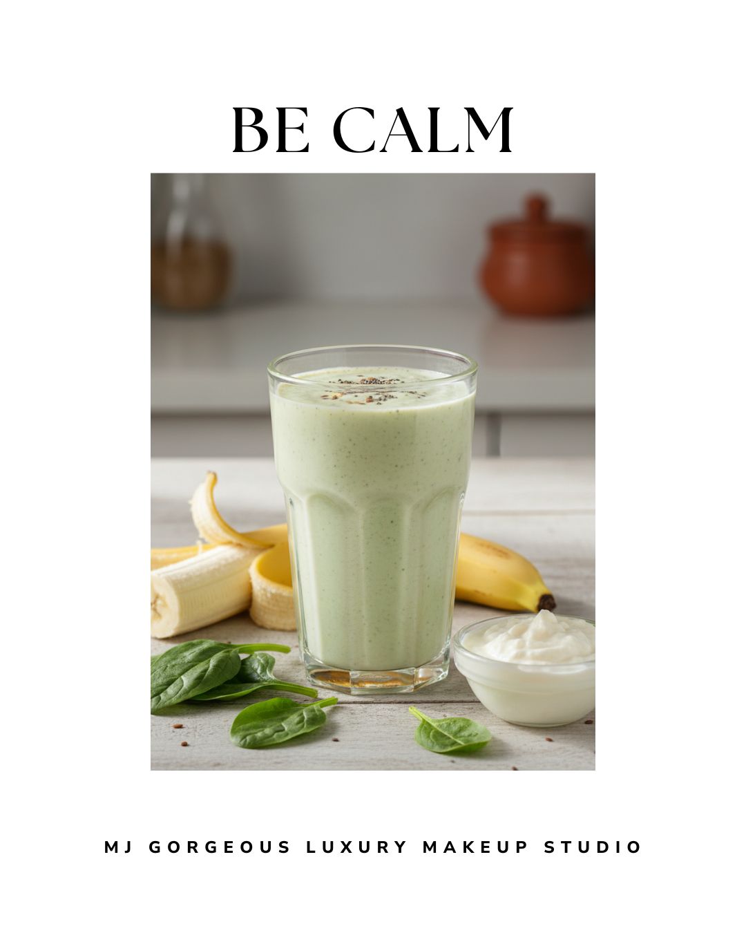 Relaxing calm bride smoothie