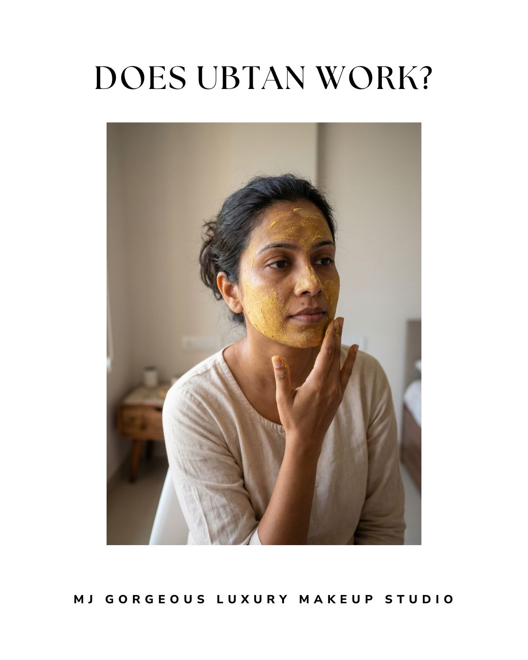 Traditional ubtan face application