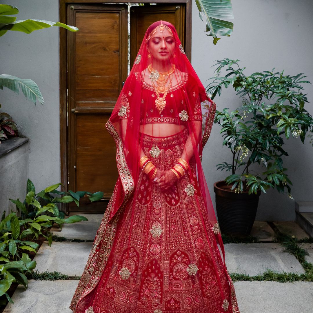 Bangalore destination wedding bridal look