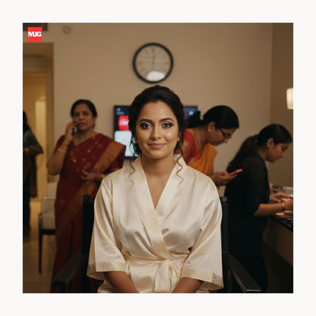 Bridal makeup setup wedding day logistics