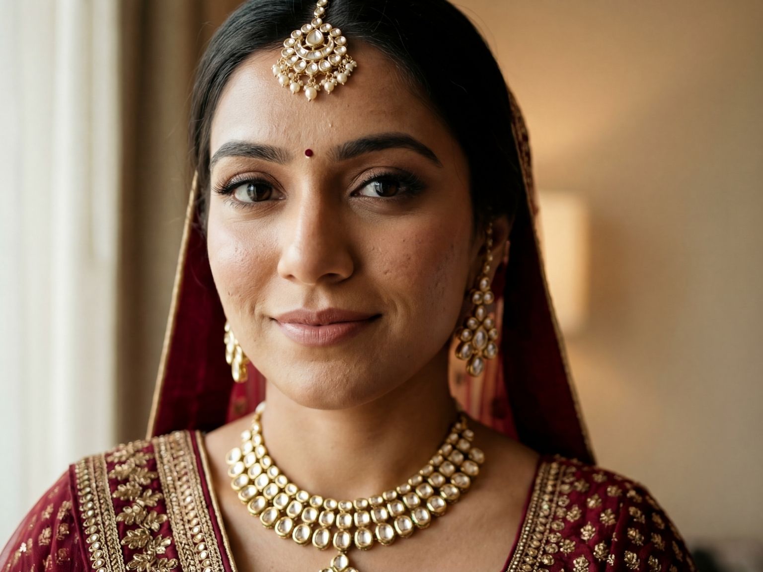 HD bridal makeup smooth skin finish