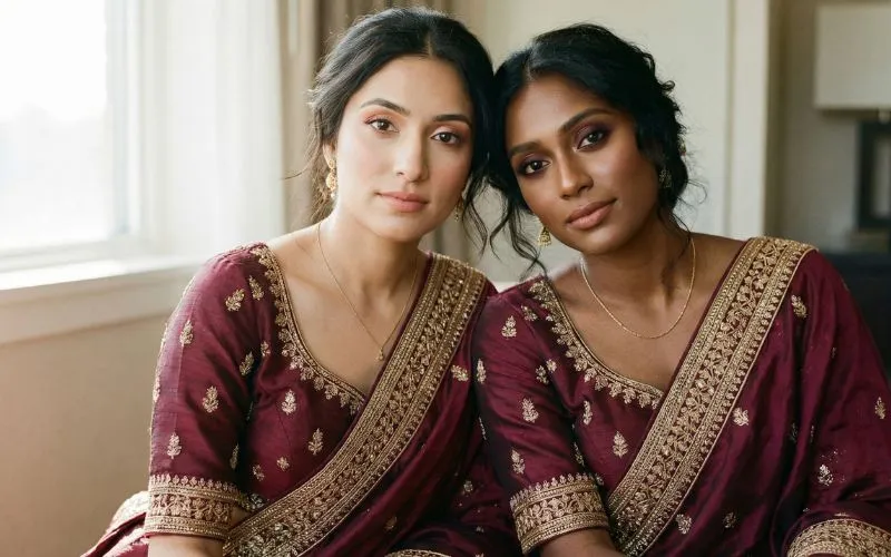 Stop Guessing: The Exact Bridal Makeup for Every Lehenga and Saree Colour 1